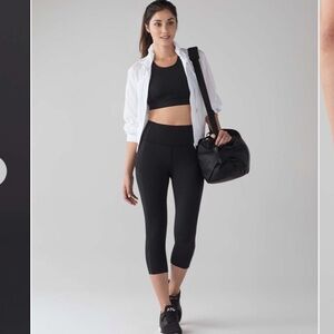 Lululemon Fast & Free Crop II *Nulux 19" size 4